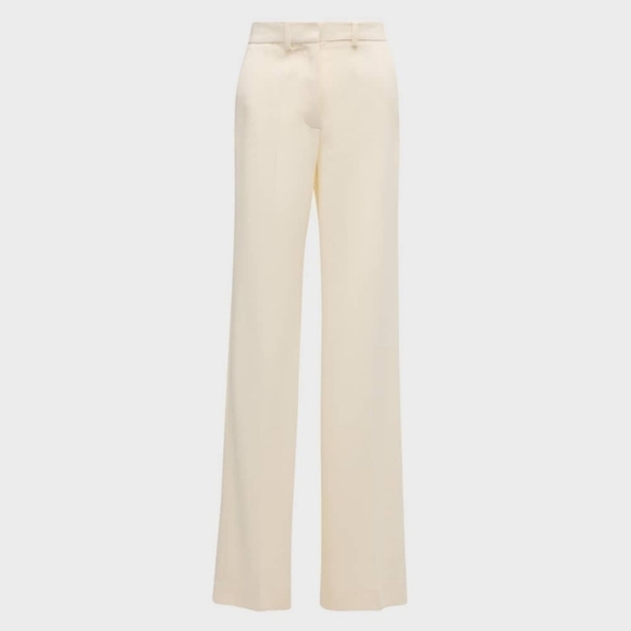 Joseph Mid-Rise Straight-Leg Cady Pants - Picture 3 of 13